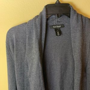 White House Black Market Gray Cardigan